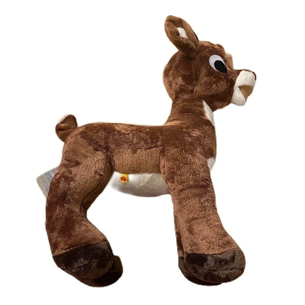 Build A Bear Rudolph the Redyy Nosed Reindeer Plush Stuffed Animal Brown Kids